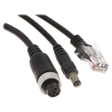 UMA 5M-CABLE-RJ45-A 5 meter aansluitkabel voor IP camera aan NVR met RJ45,  DC en 6 pin M12 connector