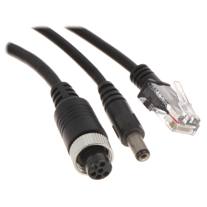 UMA 5M-CABLE-RJ45-A 5 meter aansluitkabel voor IP camera aan NVR met RJ45,  DC en 6 pin M12 connector