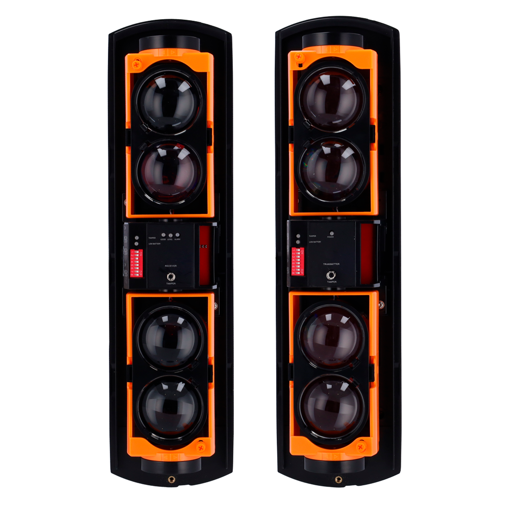 UMA  AIR-BE200-L4 beam actieve infrarood universele detector set tot 200m voor buiten compitabel met Ajax alarmsysteem