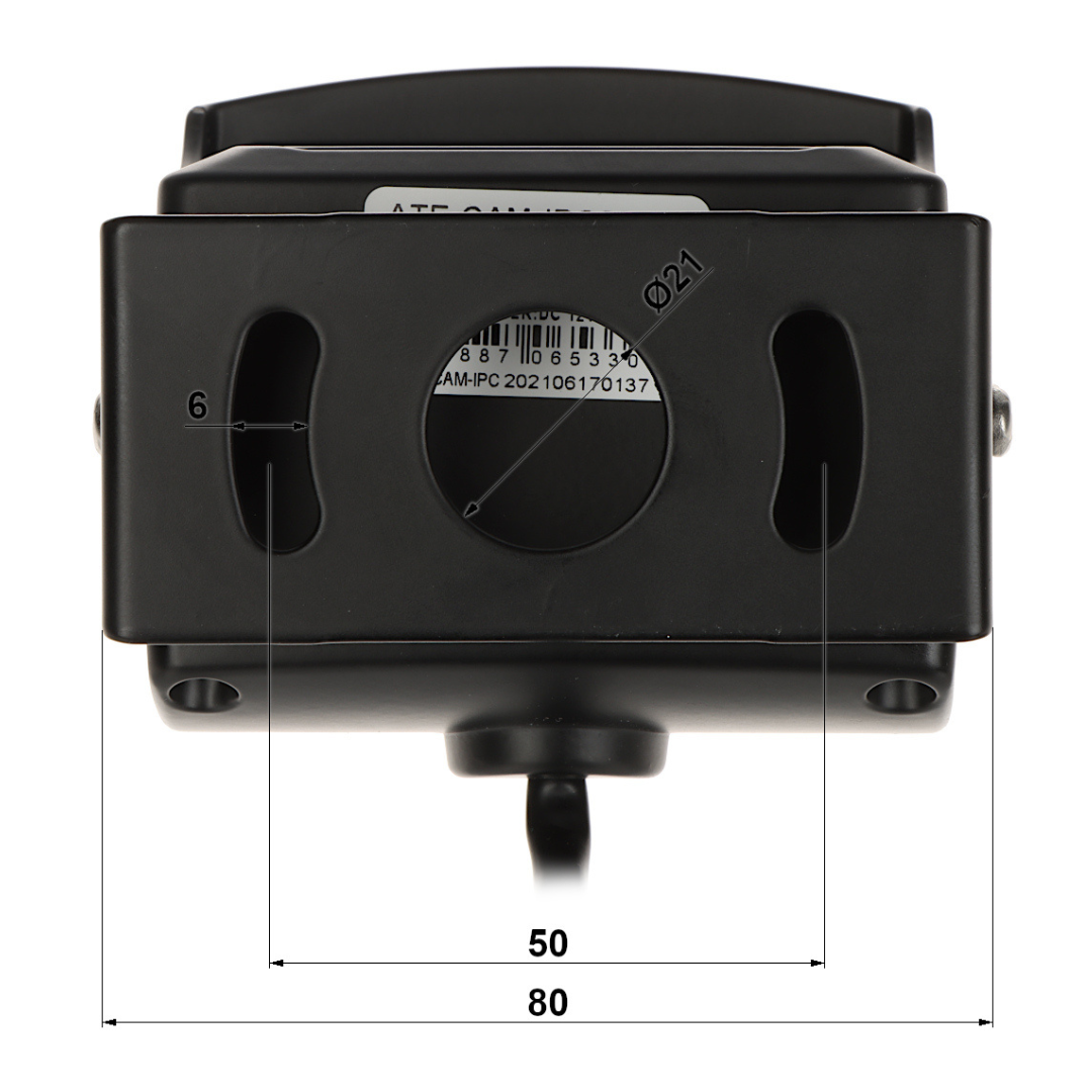 UMA IPC-M-B mobiele voertuig IP camera Full HD 2.1 megapixel met infrarood nachtzicht