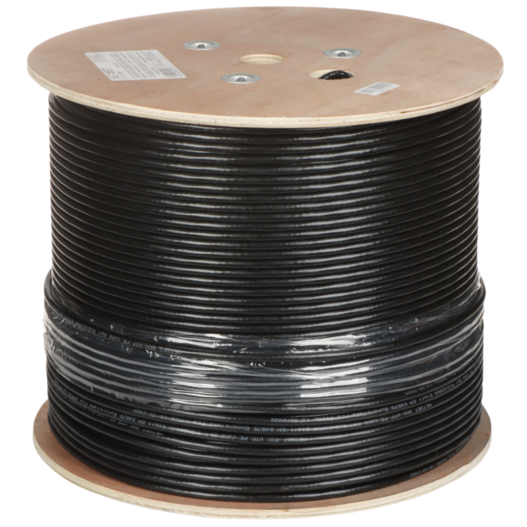 UMA CAT6-UTP-R500-OUTDOOR Netwerkkabel Cat6 UTP geschikt voor buiten op rol 500m,  EN50575:2014