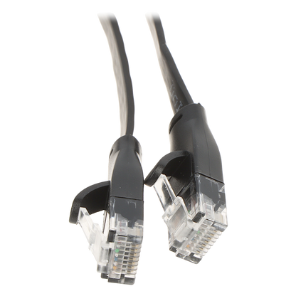 UMA CAT6UTPFLB2 zeer platte UTP netwerkkabel Cat6 Gigabit patchkabel 100% koper kern 2 meter zwart