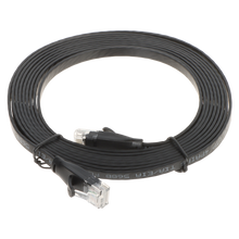 UMA CAT6UTPFLB3 zeer platte UTP netwerkkabel Cat6 Gigabit patchkabel 100% koper kern 3 meter zwart