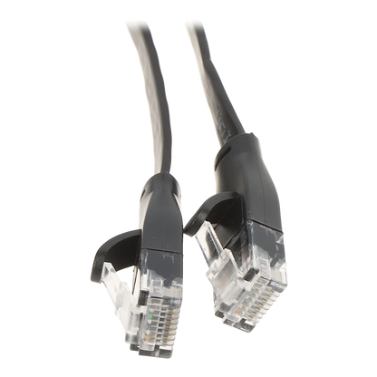 UMA CAT6UTPFLB3 zeer platte UTP netwerkkabel Cat6 Gigabit patchkabel 100% koper kern 3 meter zwart