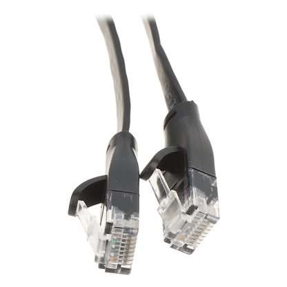 UMA CAT6UTPFLB5 zeer platte UTP netwerkkabel Cat6 Gigabit patchkabel 100% koper kern 5 meter zwart