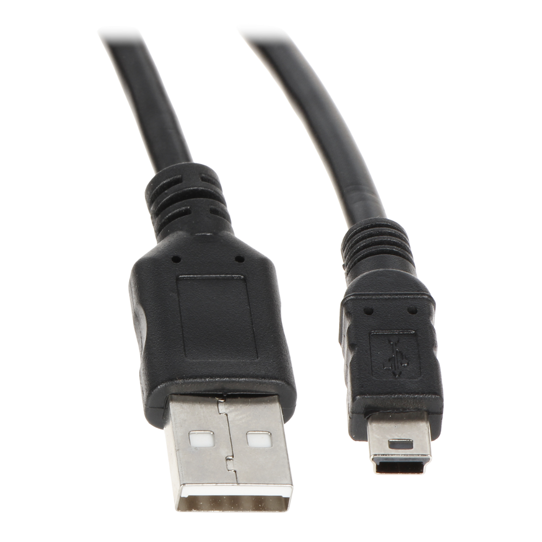 UMA CBL-USB-A-M-1.8-B USB-A naar Mini USB kabel 1, 8 meter zwart