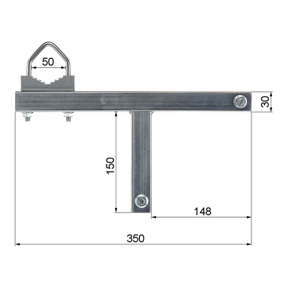 UMA CC-3 schoorsteen paalmontage set voor camera of antenne