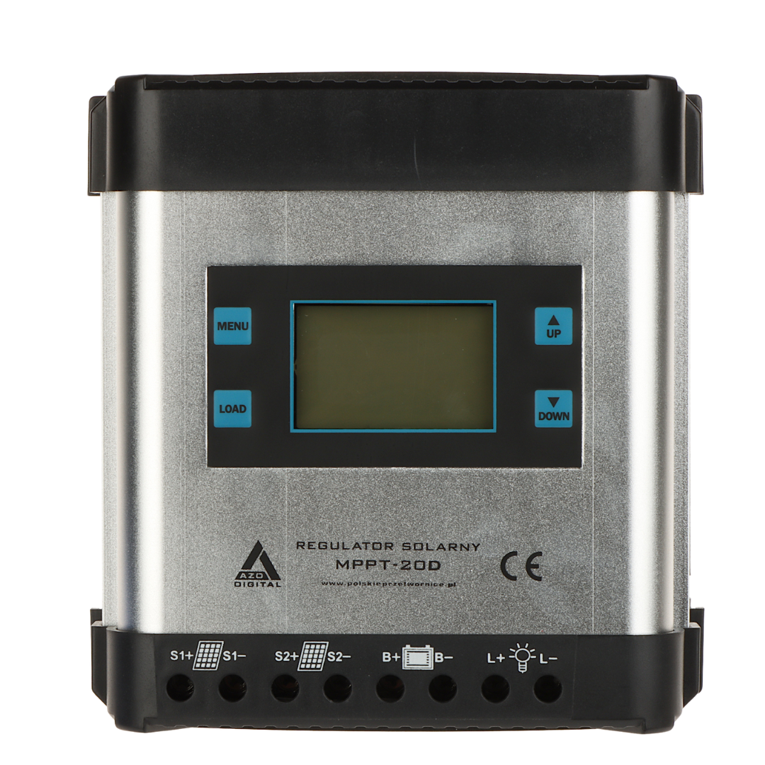 UMA CC-MPPT-20-LCD 20 Ah MPPT laad controller met zekering voor zonnepaneel