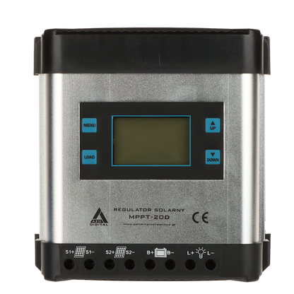 UMA CC-MPPT-20-LCD 20 Ah MPPT laad controller met zekering voor zonnepaneel
