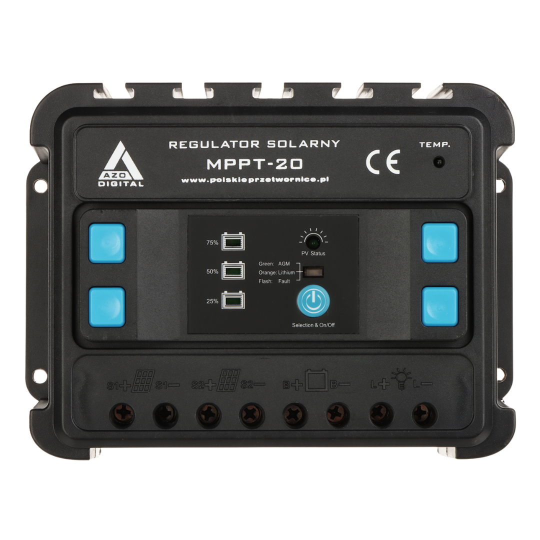 UMA CC-MPPT-20-LED 20 Ah MPPT laad controller voor zonnepaneel installatie