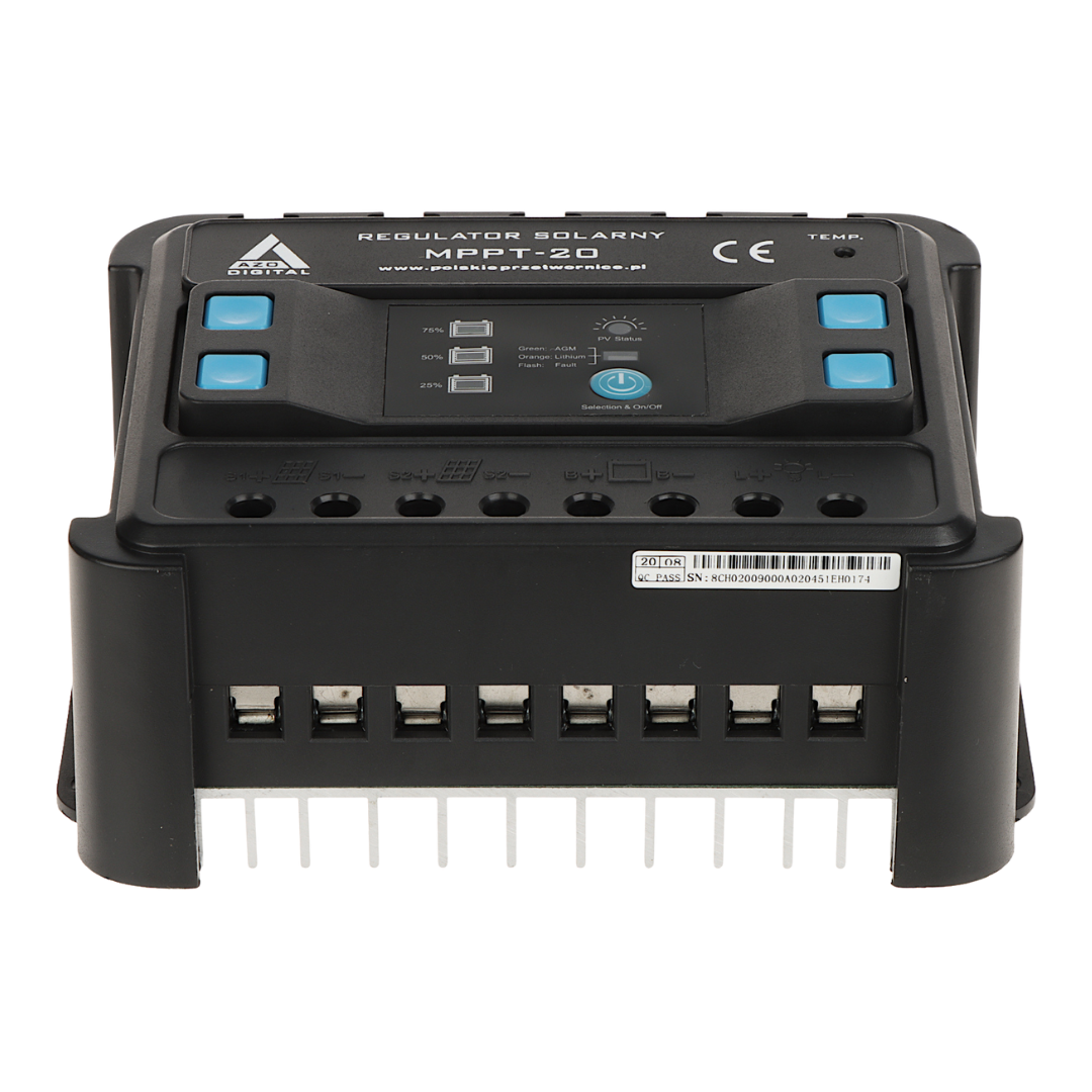 UMA CC-MPPT-20-LED 20 Ah MPPT laad controller voor zonnepaneel installatie