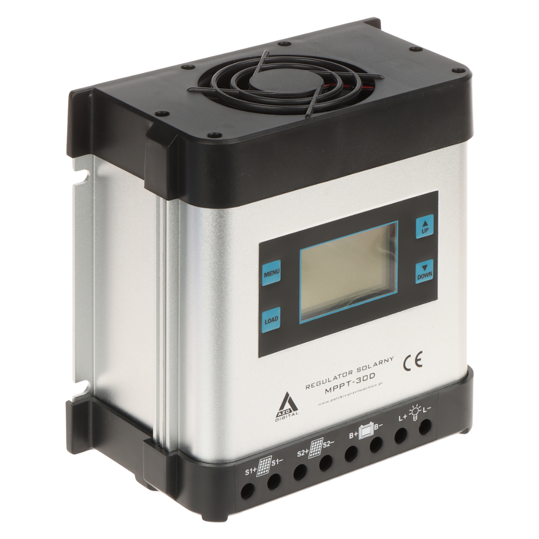 UMA CC-MPPT-30-LCD 30Ah MPPT laad controller met zekering voor zonnepaneel