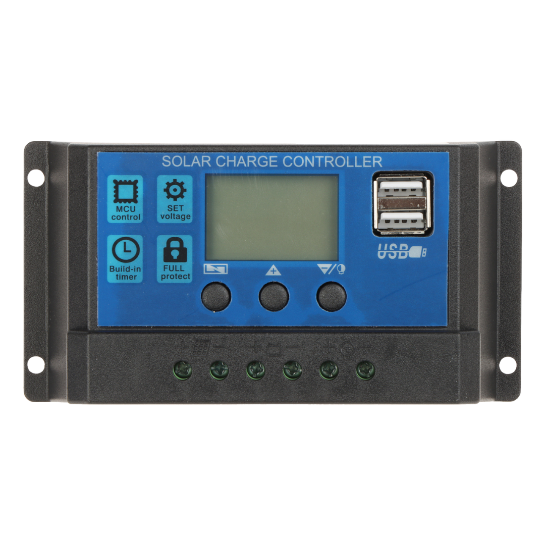 UMA CC-PWM-30-USB PWM 30 Ah laad controller met USB en 12VDC uitgang voor zonnepaneel