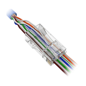 UMA CON-RJ45-CAT6-EZ niet afgeschermde RJ45 modulaire EZ connector CAT6 per 50 stuks