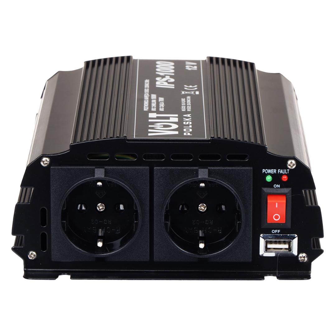 UMA CONV-12-230-1000 omvormer van 12VDC naar 230VAC maximaal 1000 Watt