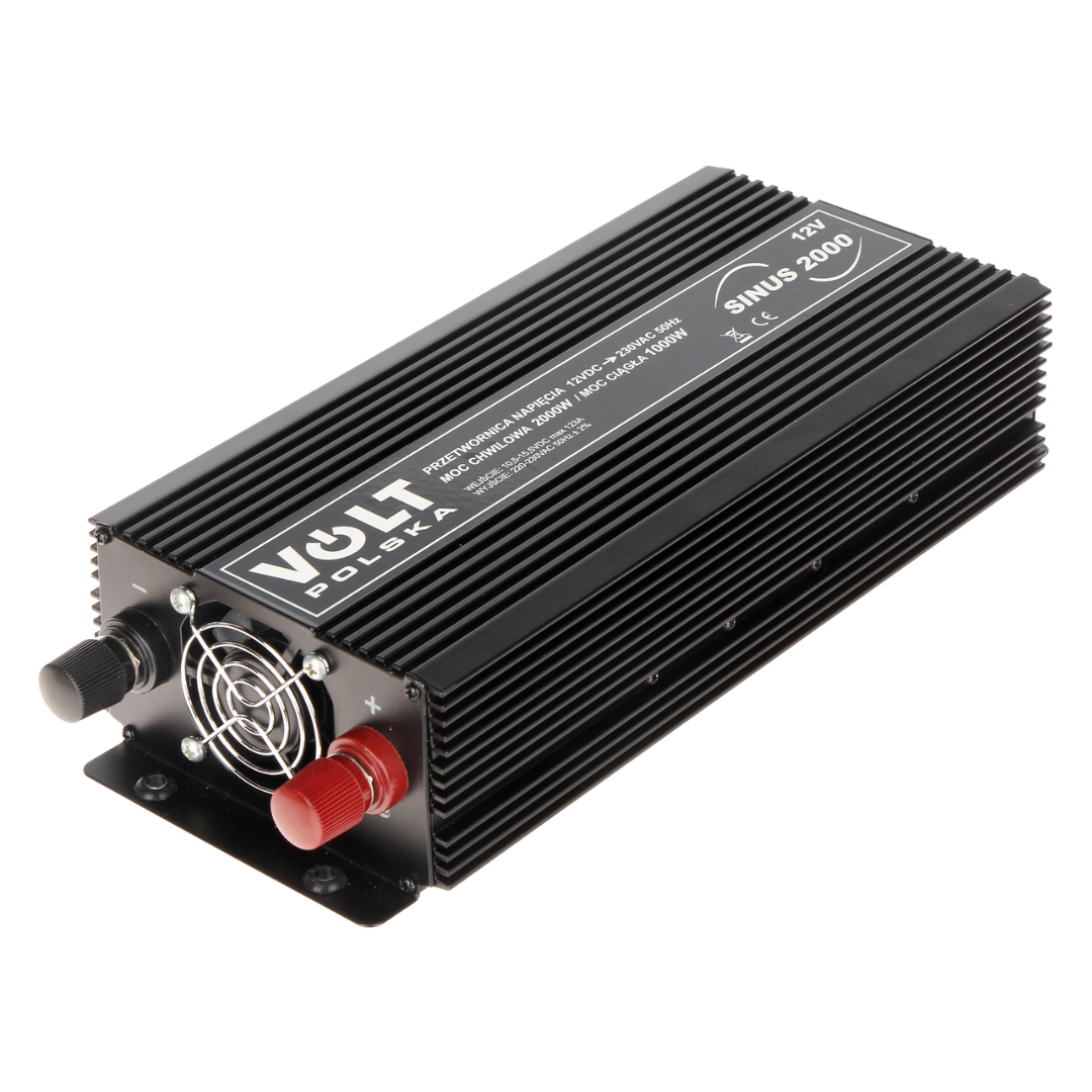 UMA CONV-12-230-2000 omvormer van 12VDC naar 230VAC maximaal 2000 Watt met USB aansluiting