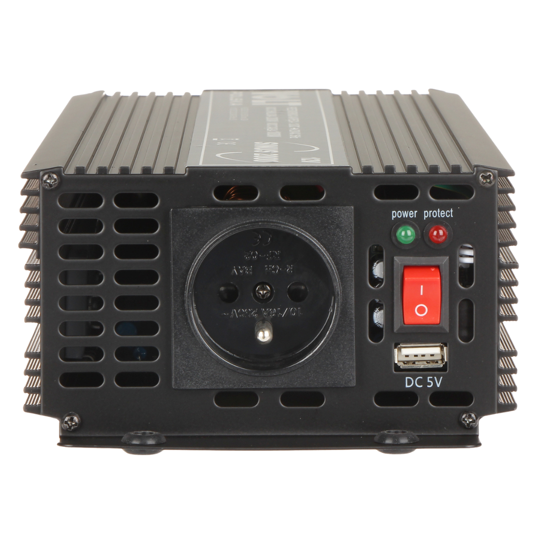 UMA CONV-12-230-2000 omvormer van 12VDC naar 230VAC maximaal 2000 Watt met USB aansluiting