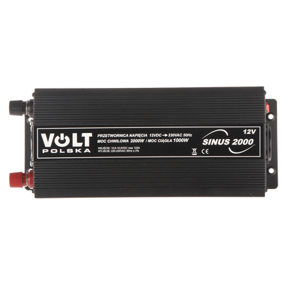 UMA CONV-12-230-2000 omvormer van 12VDC naar 230VAC maximaal 2000 Watt met USB aansluiting