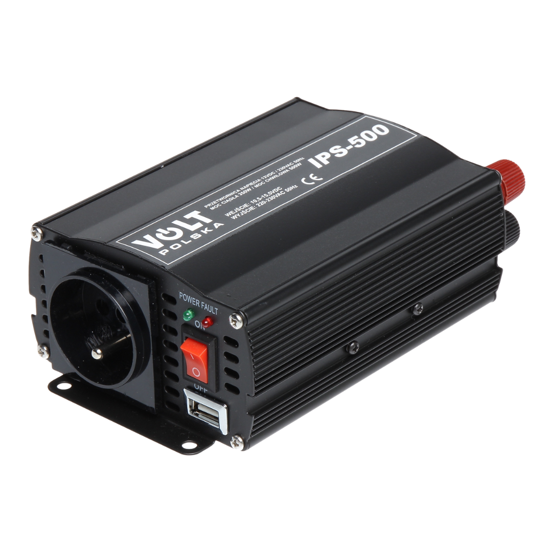 UMA CONV-12-230-500 omvormer - 12VDC naar 230VAC - 500Watt