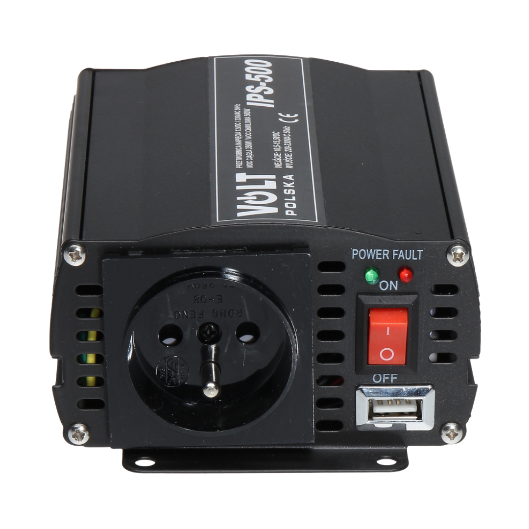 UMA CONV-12-230-500 omvormer - 12VDC naar 230VAC - 500Watt