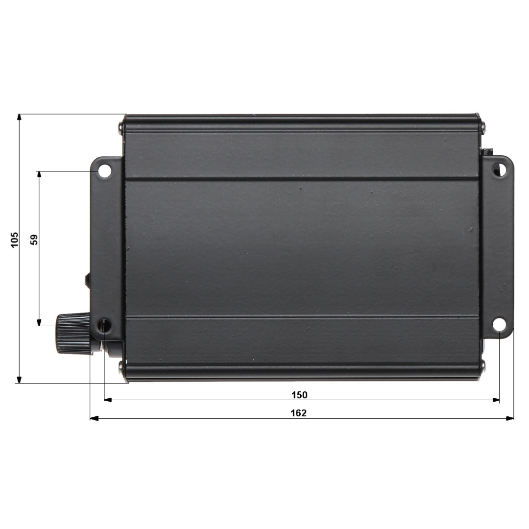 UMA CONV-12-230-500 omvormer - 12VDC naar 230VAC - 500Watt
