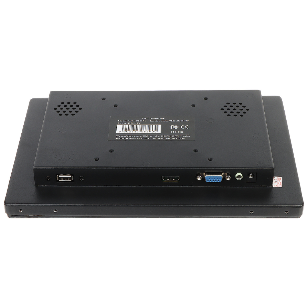 UMA CVM10.1 Touch screen monitor 10.1'' voor binnen met USB,  VGA,  HDMI en Jack aansluiting