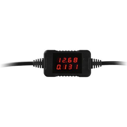 UMA CVT-3624DC3A inline LCD stroom en spanning meter van 3.6 tot 24VDC en 0 tot 3 Ampere