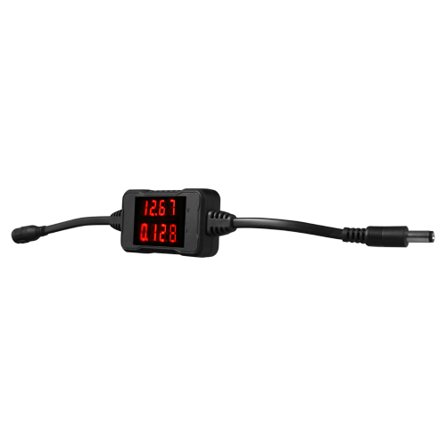 UMA CVT-3624DC3A inline LCD stroom en spanning meter van 3.6 tot 24VDC en 0 tot 3 Ampere