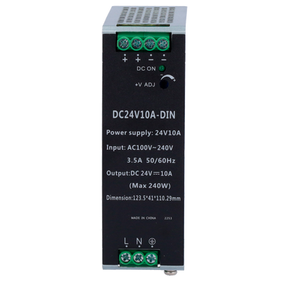 UMA DC24V10A-DIN 24VDC/10A DIN rail voeding 240Watt met 2 outputs
