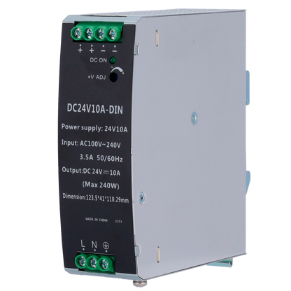 UMA DC24V10A-DIN 24VDC/10A DIN rail voeding 240Watt met 2 outputs