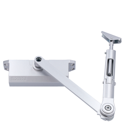 UMA  DD-07 Zilveren deurdranger met twee snelheden voor links of rechts openende deuren tot 85kg