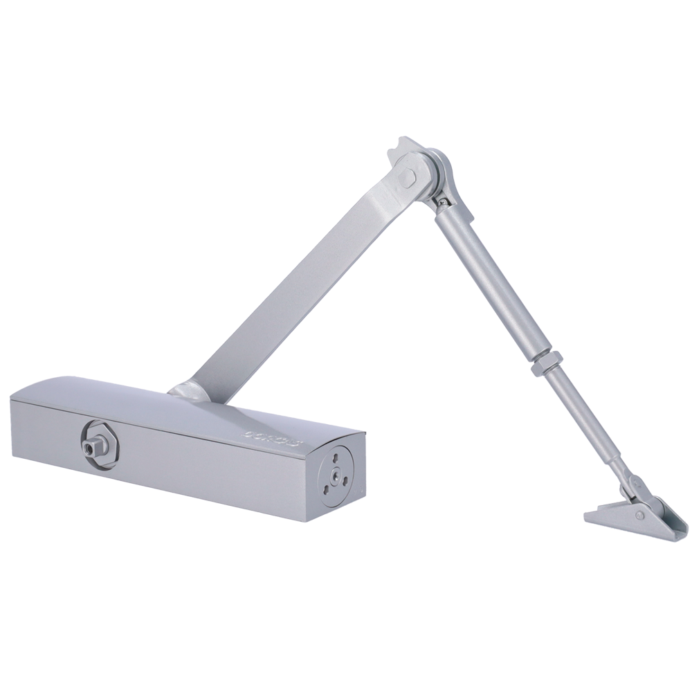 UMA  DD-94 Zilveren deurdranger met twee snelheden voor links of rechts openende deuren tot 100kg