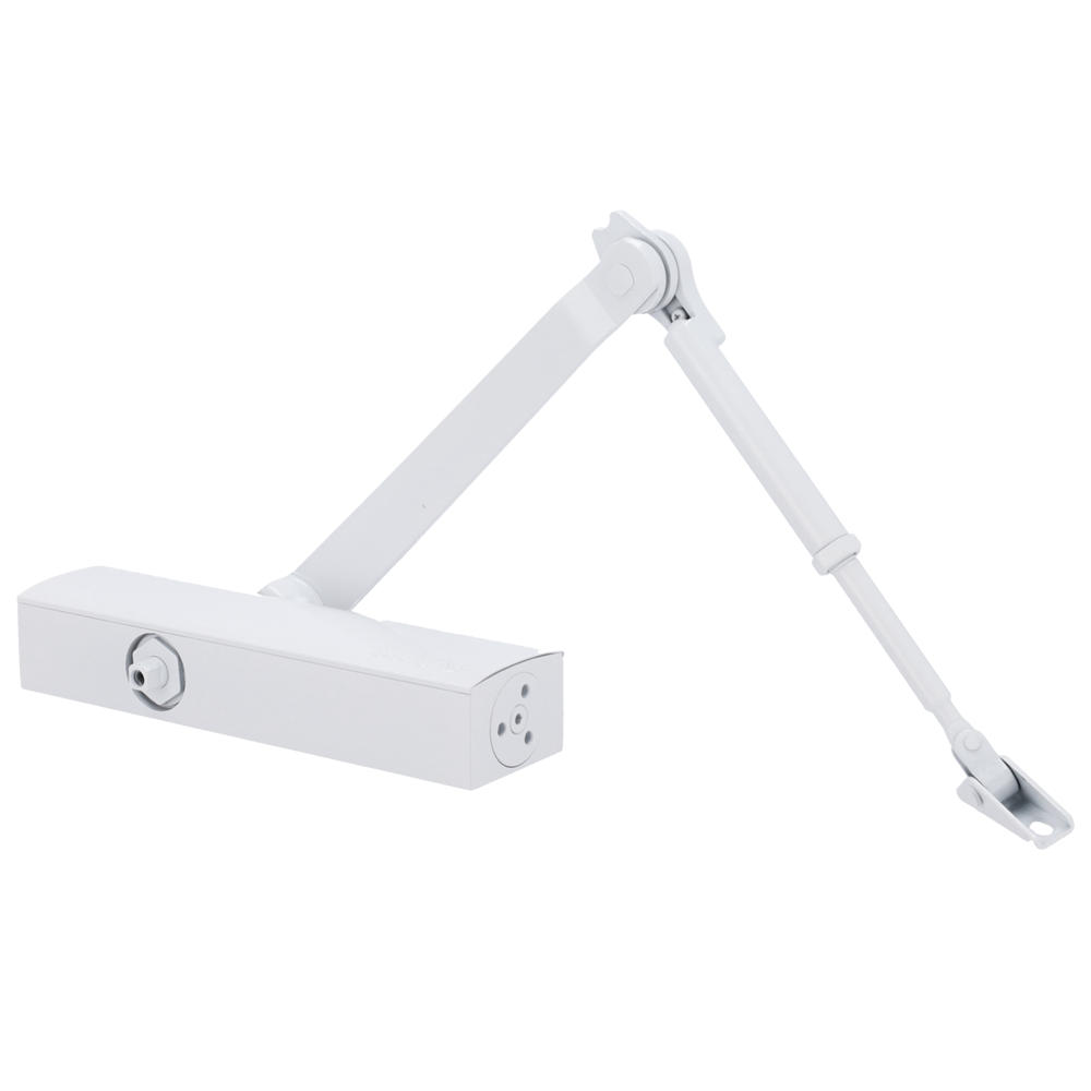 UMA DD-94-W Witte deurdranger met twee snelheden voor links of rechts openende deuren tot 100kg