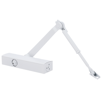 UMA DD-94-W Witte deurdranger met twee snelheden voor links of rechts openende deuren tot 100kg
