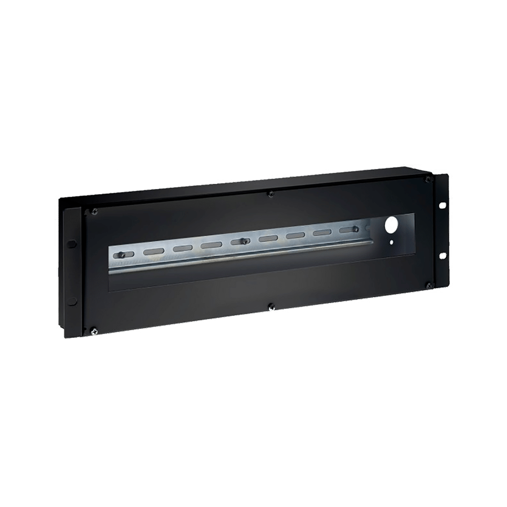 UMA DIN-R-3U DIN rail 3U zwart 19'' rackpaneel