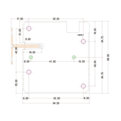 UMA EL-C-1 elektrisch slot voor locker kast cabinet met automatische opendrukken van deur bij opening slot