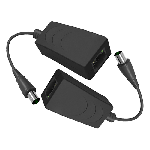 UMA EOC-EXT-200 passieve EoC converter voor IP over analoge coax kabel in set van 2 stuks maximaal 200 meter