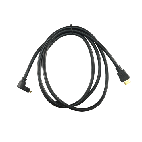 UMA HDMI kabel 1, 8 meter haakse connector High-speed met 100% koperen kern,  goud vergulde afgeschermde connectors en Ethernet 1.4