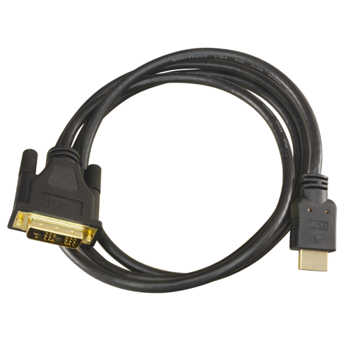 UMA HDMI DVI verloopkabel 1, 8 meter met 100% koperen kern en goud vergulde afgeschermde connectors