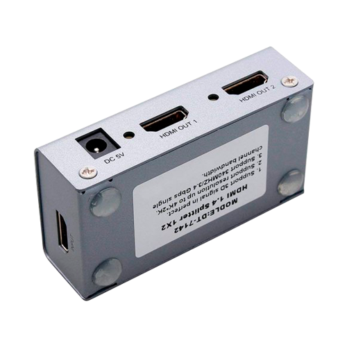 UMA HDMI-SPL-4Kx2K actieve HDMI Ultra HD 4K splitter van 1 naar 2 x HDMI met voeding en HDMI-kabel