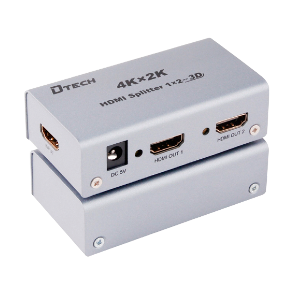 UMA HDMI-SPL-4Kx2K actieve HDMI Ultra HD 4K splitter van 1 naar 2 x HDMI met voeding en HDMI-kabel