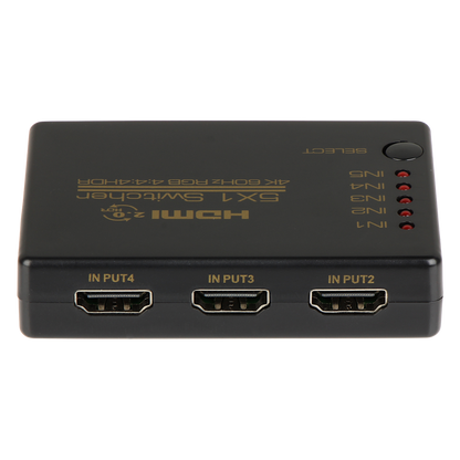 UMA HDMI-SW5-4K HDMI switch 5 ingangen en 1 uitgang HDMI 2.0b maximaal 4K UltraHD met afstandsbediening