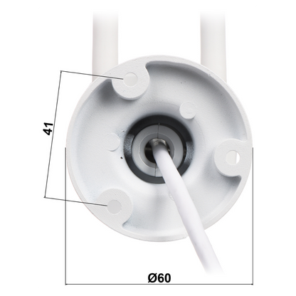 UMA IPC-3TWB Full HD 3MP WiFi bullet voor buiten met IR nachtzicht,  microSD opname en 2-weg audio op Tuya app