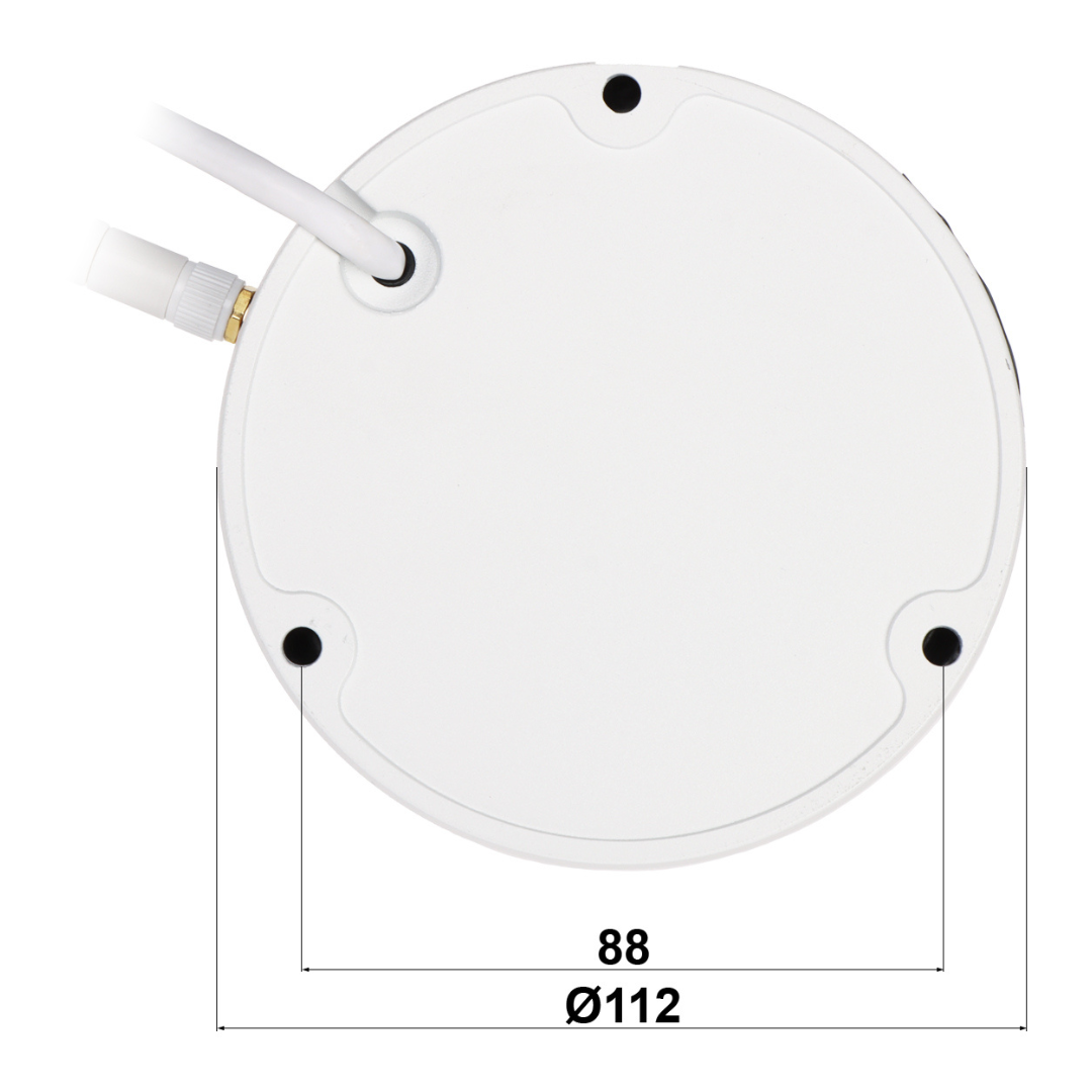 UMA IPC-3TWD Full HD 3MP WiFi dome camera voor buiten met IR nachtzicht,  microSD opname en 2-weg audio op Tuya app