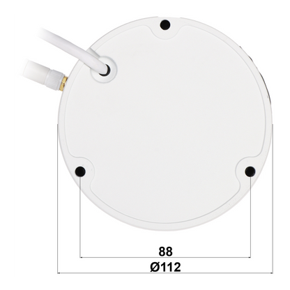 UMA IPC-3TWD Full HD 3MP WiFi dome camera voor buiten met IR nachtzicht,  microSD opname en 2-weg audio op Tuya app