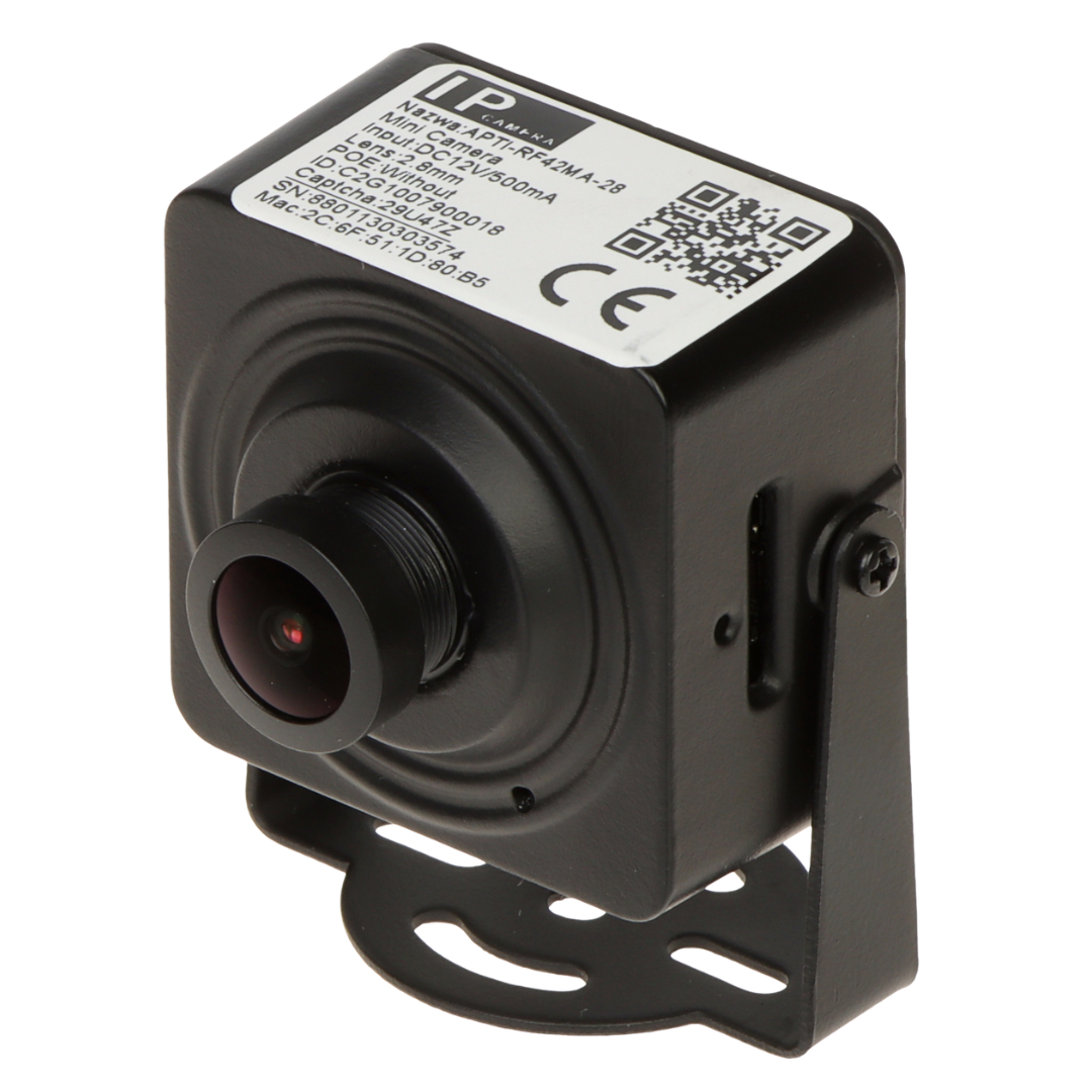 UMA IPC-Micro4-W-28 Wi-Fi Full HD 4MP micro camera met 2.8mm lens,  microSD en microfoon