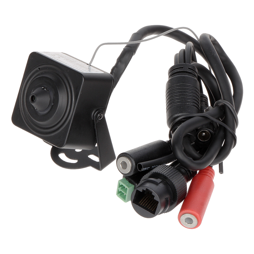 UMA IPC-Micro4-W-37 Wi-Fi Full HD 4MP micro pinhole camera met 3.7mm lens,  microSD,  audio I/O en alarm input