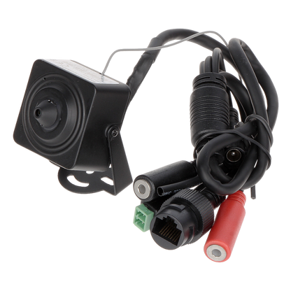 UMA IPC-Micro4-W-37 Wi-Fi Full HD 4MP micro pinhole camera met 3.7mm lens,  microSD,  audio I/O en alarm input
