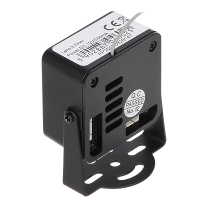 UMA IPC-Micro4-W-37 Wi-Fi Full HD 4MP micro pinhole camera met 3.7mm lens,  microSD,  audio I/O en alarm input