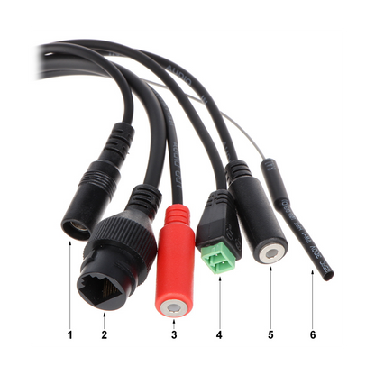 UMA IPC-Micro4-W-37 Wi-Fi Full HD 4MP micro pinhole camera met 3.7mm lens,  microSD,  audio I/O en alarm input